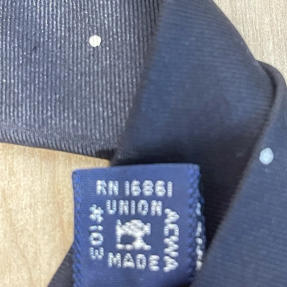 Vintage Damon Necktie 100% Silk Black With Multicolor Dots Made In USA‎